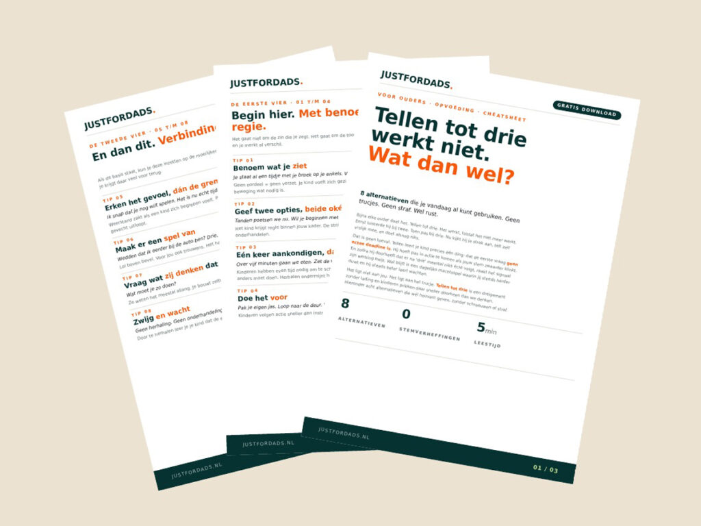 Tellen tot drie werkt niet